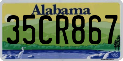 AL license plate 35CR867
