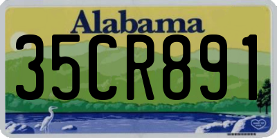 AL license plate 35CR891