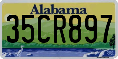 AL license plate 35CR897