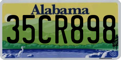 AL license plate 35CR898