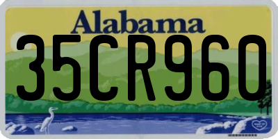 AL license plate 35CR960