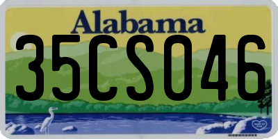 AL license plate 35CS046