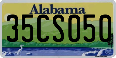 AL license plate 35CS050