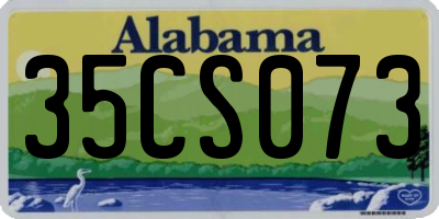 AL license plate 35CS073