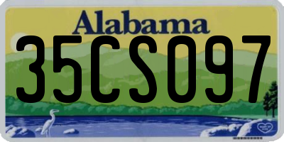AL license plate 35CS097