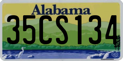 AL license plate 35CS134