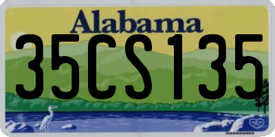 AL license plate 35CS135