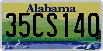 AL license plate 35CS140