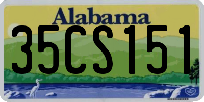 AL license plate 35CS151