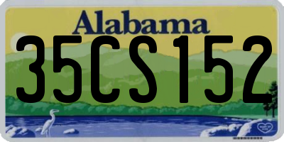 AL license plate 35CS152