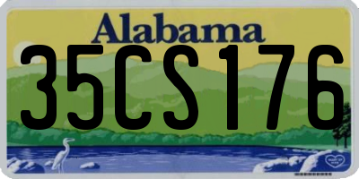 AL license plate 35CS176