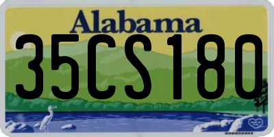 AL license plate 35CS180