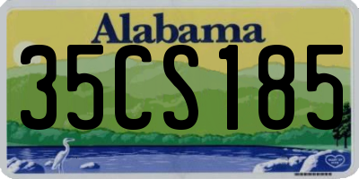 AL license plate 35CS185