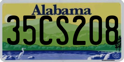 AL license plate 35CS208
