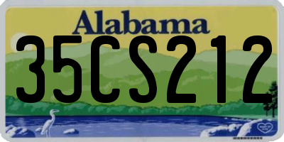 AL license plate 35CS212