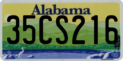 AL license plate 35CS216