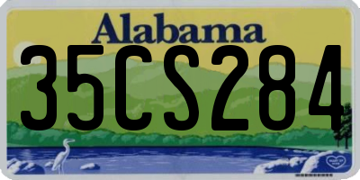 AL license plate 35CS284