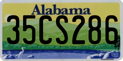 AL license plate 35CS286