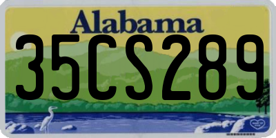 AL license plate 35CS289