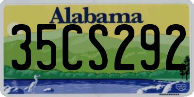 AL license plate 35CS292