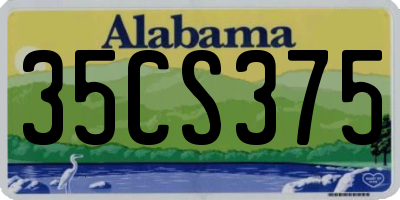 AL license plate 35CS375
