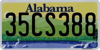 AL license plate 35CS388