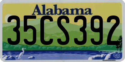 AL license plate 35CS392