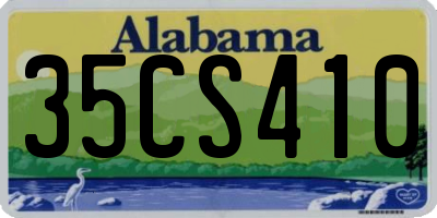 AL license plate 35CS410