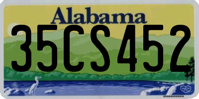 AL license plate 35CS452