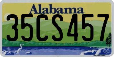 AL license plate 35CS457