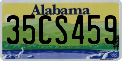 AL license plate 35CS459