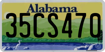 AL license plate 35CS470