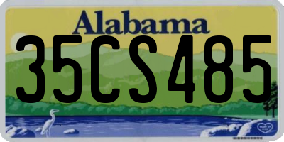 AL license plate 35CS485
