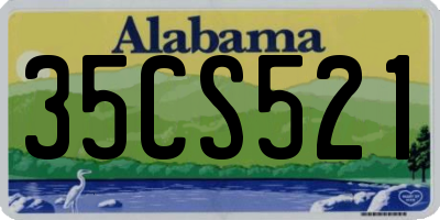 AL license plate 35CS521
