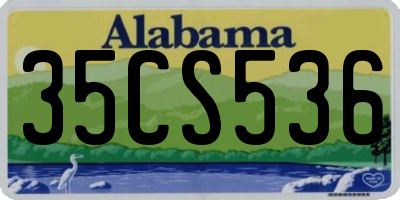 AL license plate 35CS536