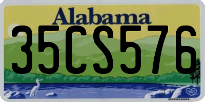 AL license plate 35CS576