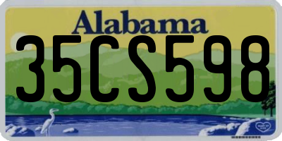 AL license plate 35CS598