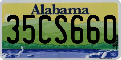 AL license plate 35CS660