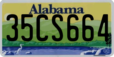 AL license plate 35CS664