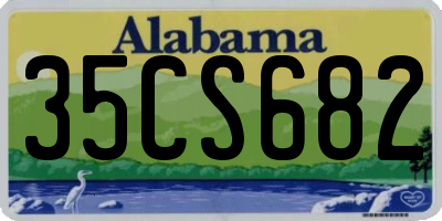 AL license plate 35CS682