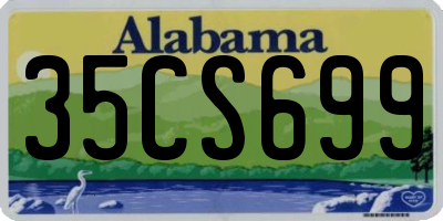 AL license plate 35CS699
