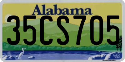 AL license plate 35CS705