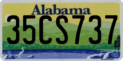AL license plate 35CS737