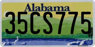 AL license plate 35CS775