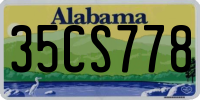 AL license plate 35CS778