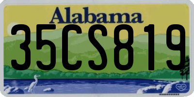 AL license plate 35CS819