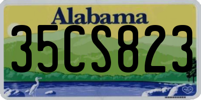 AL license plate 35CS823