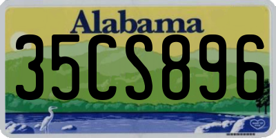 AL license plate 35CS896