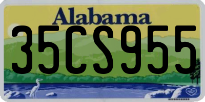 AL license plate 35CS955