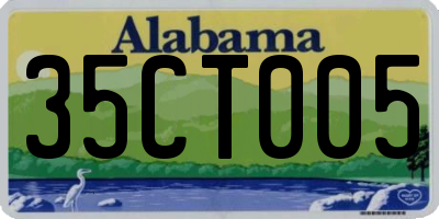 AL license plate 35CT005